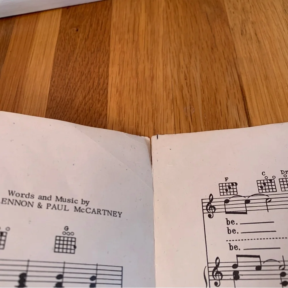 Vintage Sheet Music Score Let It Be John Lennon and Paul McCartney